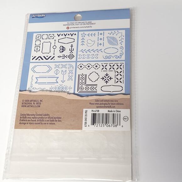 Border Stencils Crafters Closet Brand Paper Crafting Scrapbooking New in Package - Picture 3 of 7